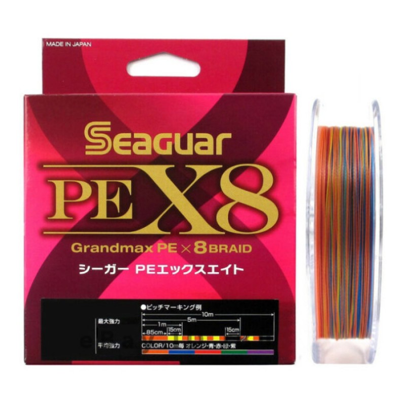 Seaguar PE X8 Grandmax 150m Multicolor Flätlina