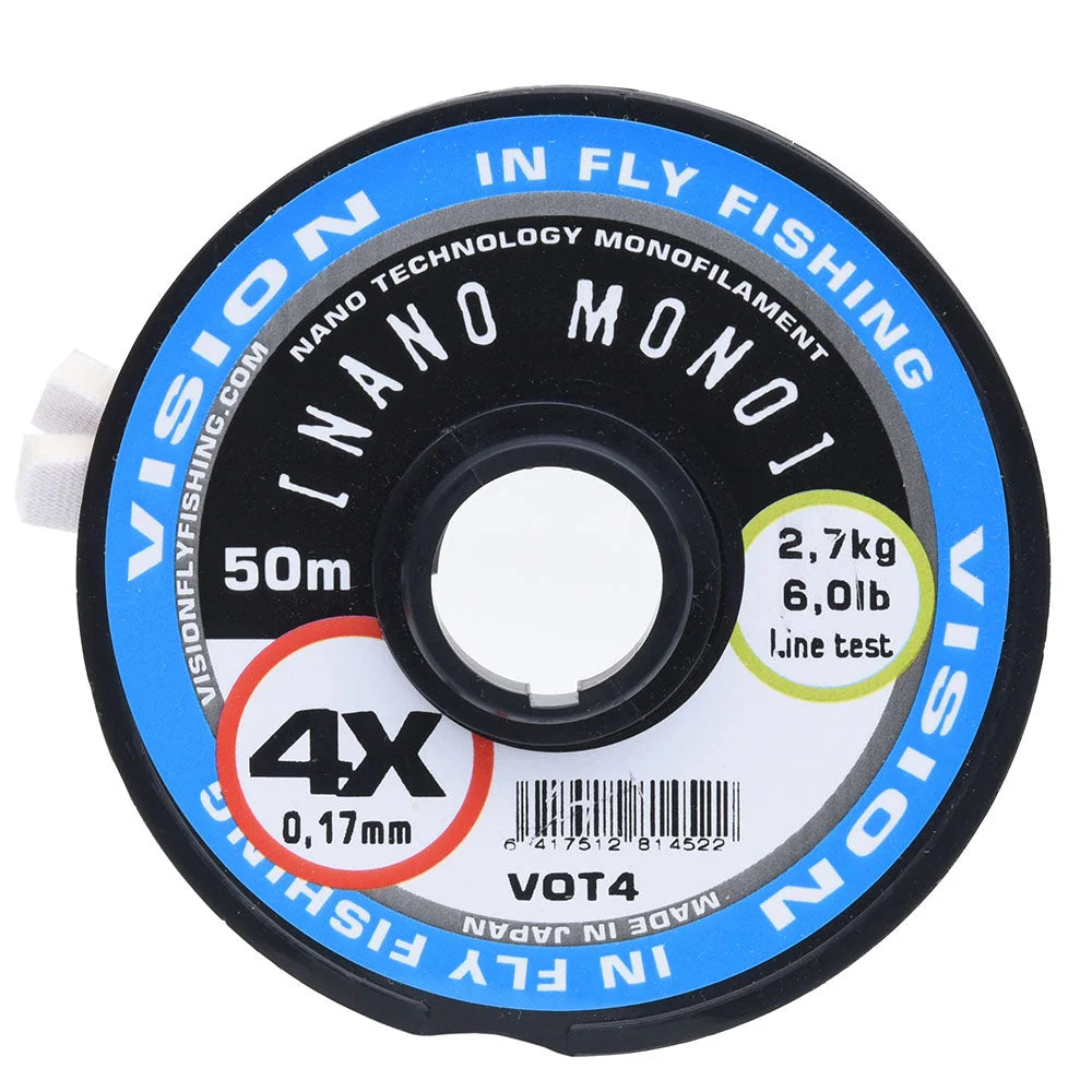 Vision Nano Mono tippet 50m 4X - 0.17mm - 2.7kg