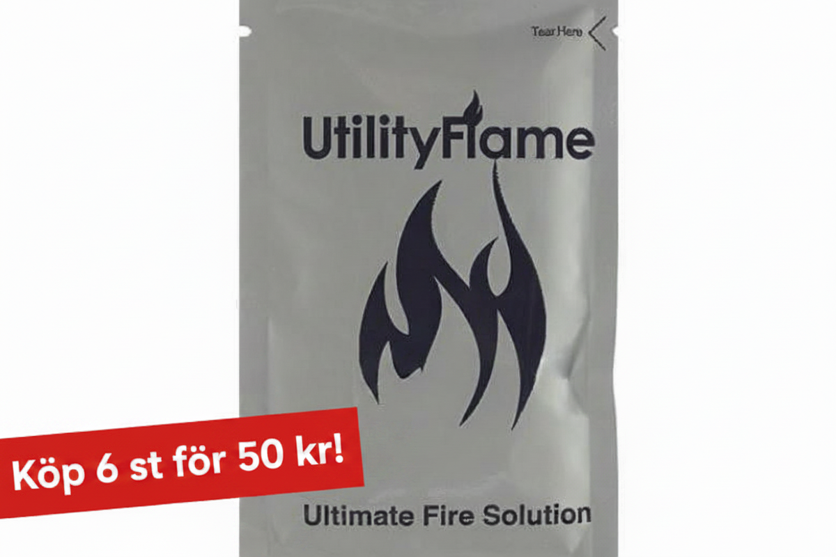 Utility Flame med röd erbjudandebadge